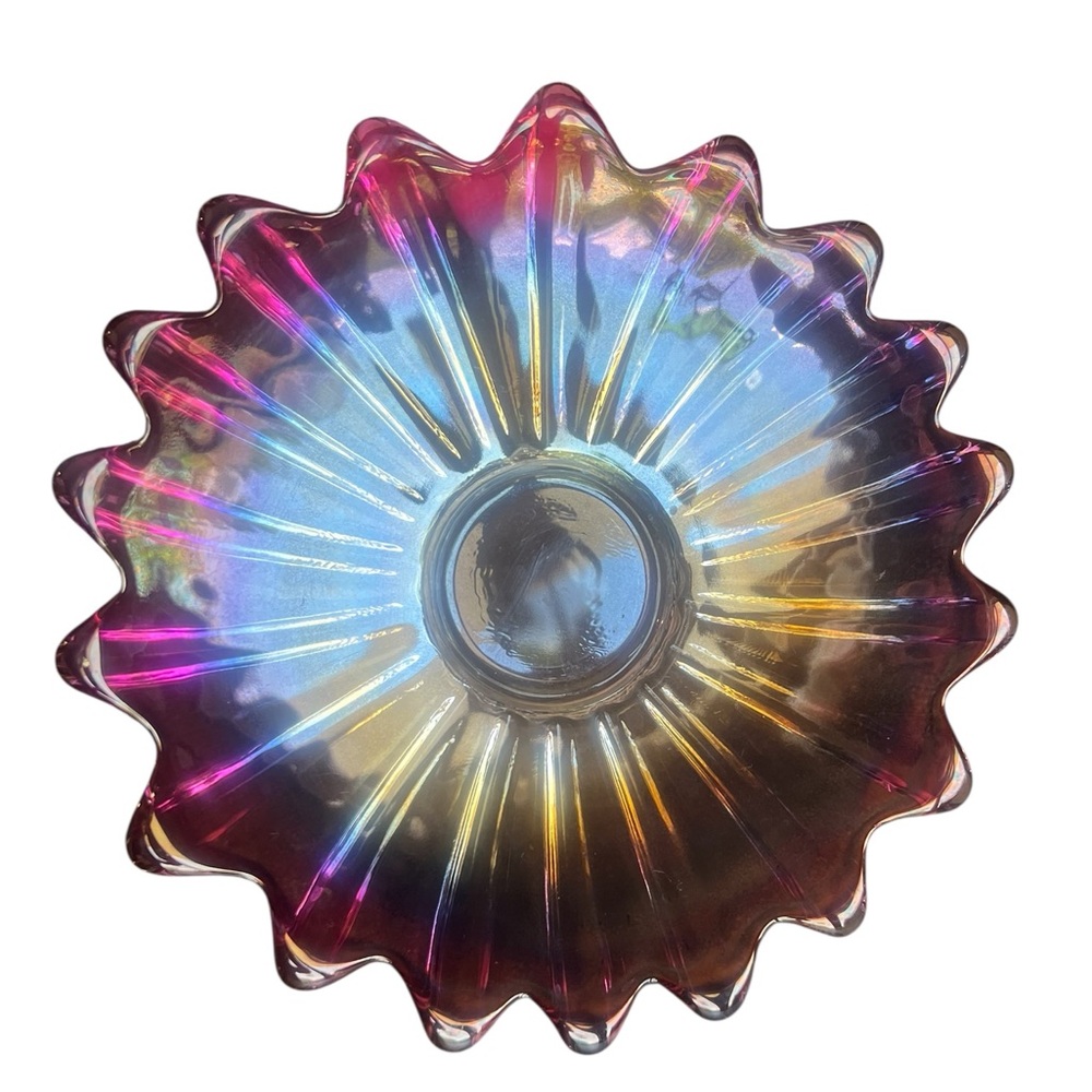EVC~ Vintage Art Glass Celestial
Iridescent Carnival Federal - Picture 2 of 9